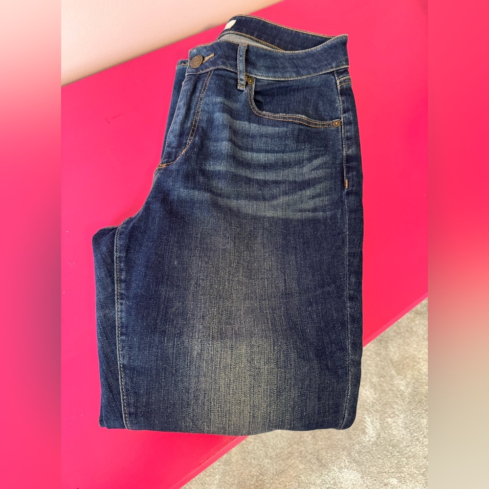 Ann Taylor Loft Curvy Skinny Ankle Jeans